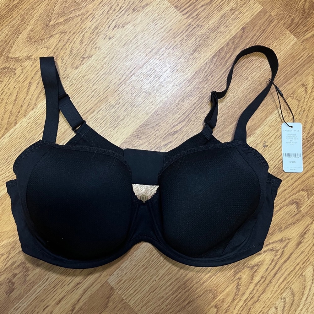 Understance Air Contour Flexwire Demi Bra Black 38DD U00810028